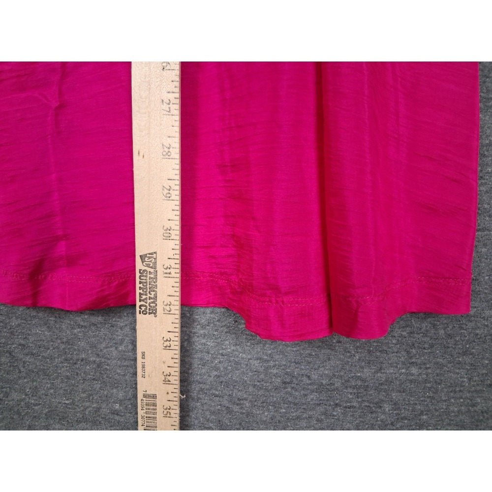 VTG UNO Womens Skirt Small Pink 100% Silk A Line Barbiecore Classic Retro - Picture 4 of 8